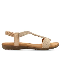 New AMARPIES Sandalia confort cuerda trenzada mujer