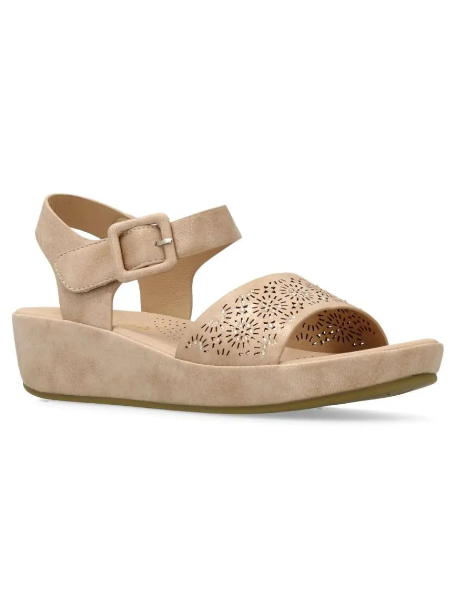 Discount AMARPIES Sandalia confort calada cuña mujer