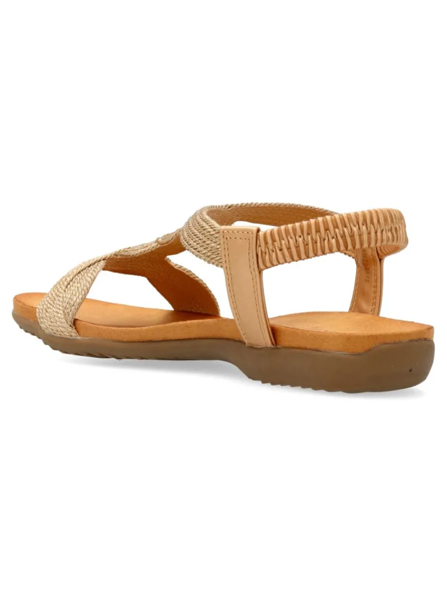 New AMARPIES Sandalia confort cuerda trenzada mujer