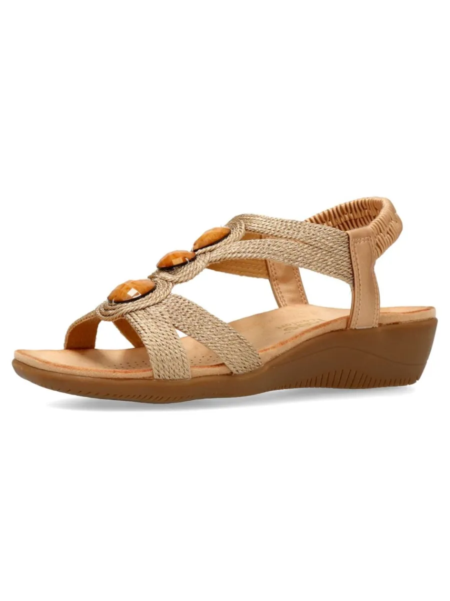 Clearance AMARPIES Sandalia confort cuerda trenzada mujer