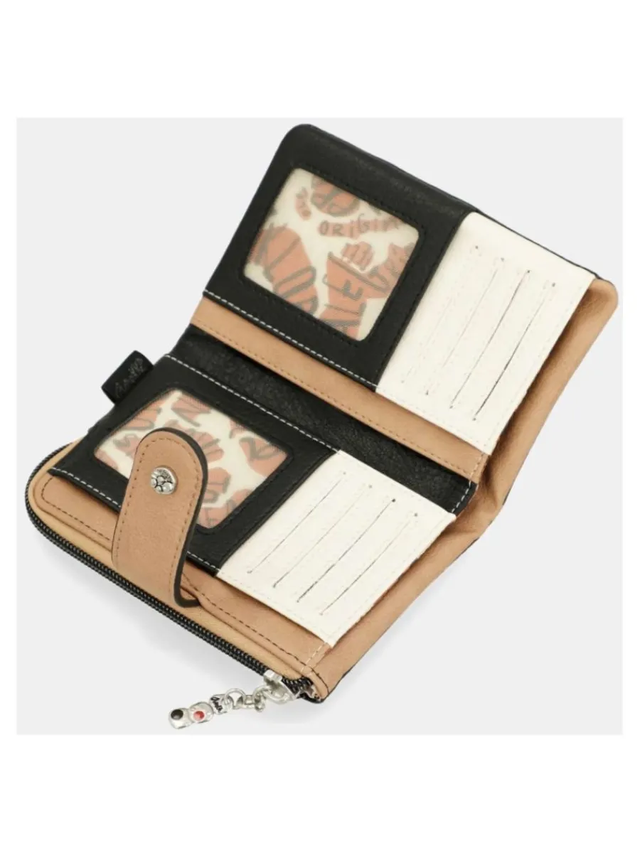 New ANEKKE Billetero mediano flexible RFID Alma