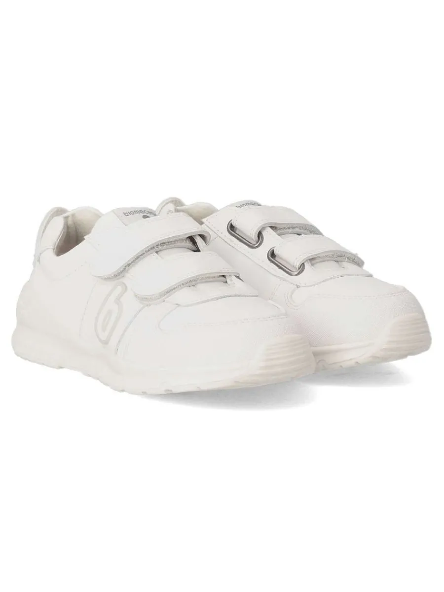Discount BIOMECANICS Deportivo colegial blanco piel