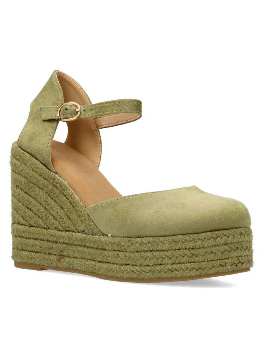 Fashion BUONAROTTI Alpargata valenciana hebilla mujer