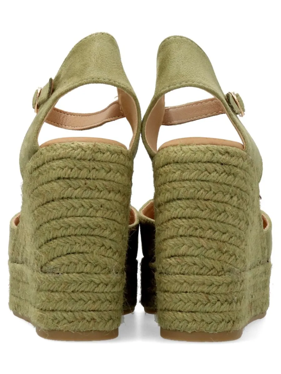 Fashion BUONAROTTI Alpargata valenciana hebilla mujer