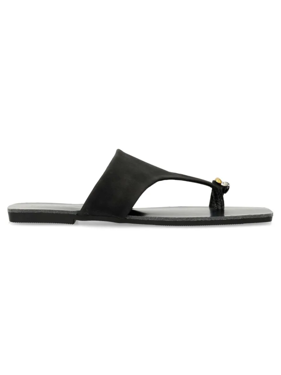 Outlet BUONAROTTI Sandalia plana dedo mujer