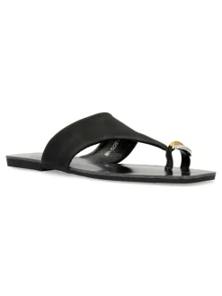Outlet BUONAROTTI Sandalia plana dedo mujer
