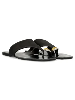 Outlet BUONAROTTI Sandalia plana dedo mujer