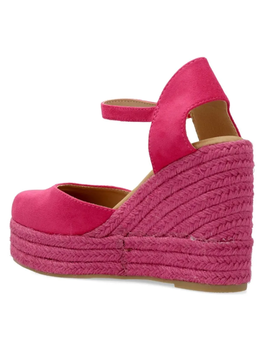 Discount BUONAROTTI Sandalia valenciana cuña alta mujer