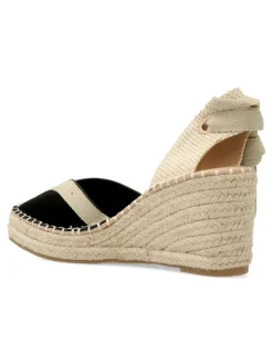 Fashion BUONAROTTI Sandalia valenciana cuña esparto