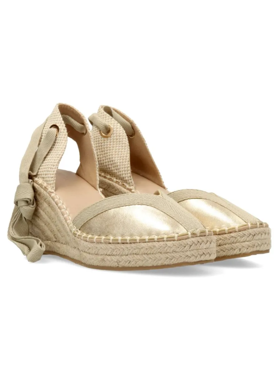 Discount BUONAROTTI Valenciana yute cuña cintas mujer