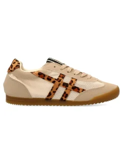 Fashion BUONAROTTI Zapatilla casual estampada leopardo