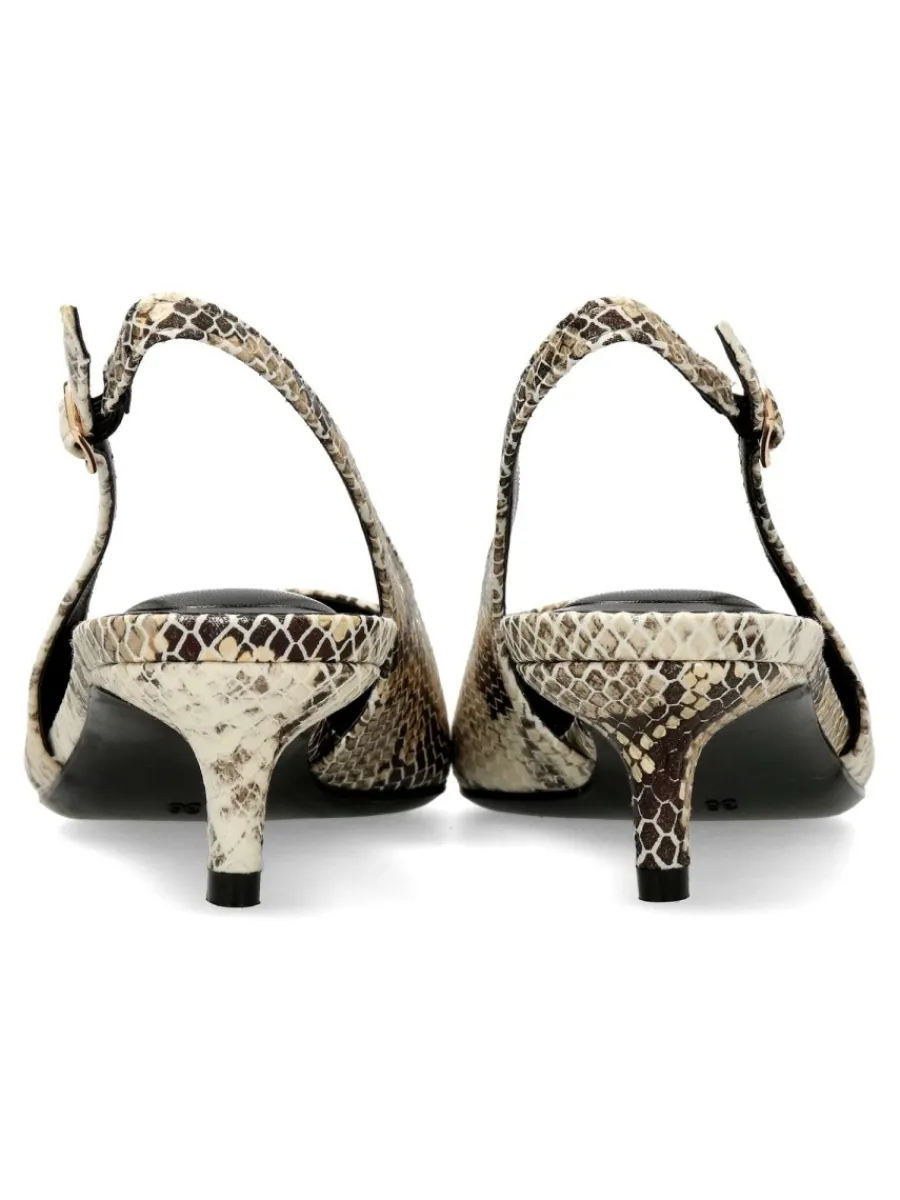 Hot BUONAROTTI Zapato salón punta fina print serpiente