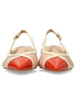 Fashion BUONAROTTI Zapato salón tacón bajo charol