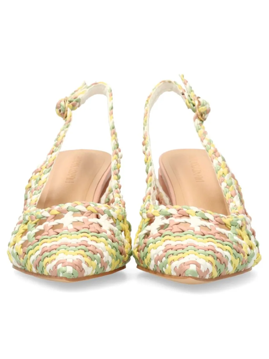 Fashion BUONAROTTI Zapato salón trenzado mujer
