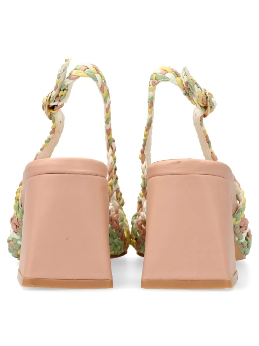 Fashion BUONAROTTI Zapato salón trenzado mujer