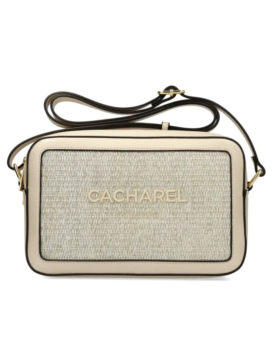 Clearance CACHAREL Bolso bandolera rafia oro mujer