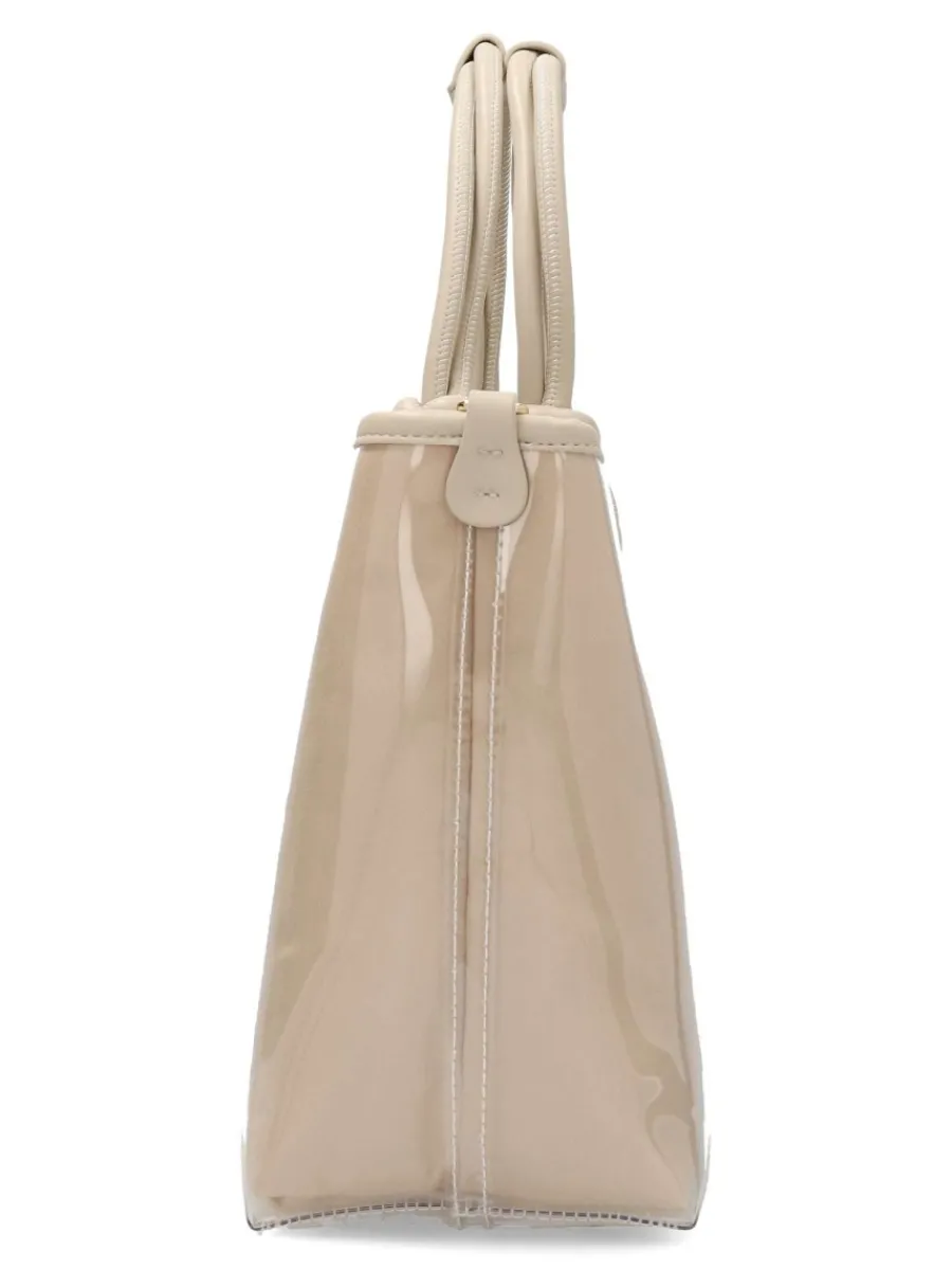 Clearance CACHAREL Bolso shopper vinilo beige mujer