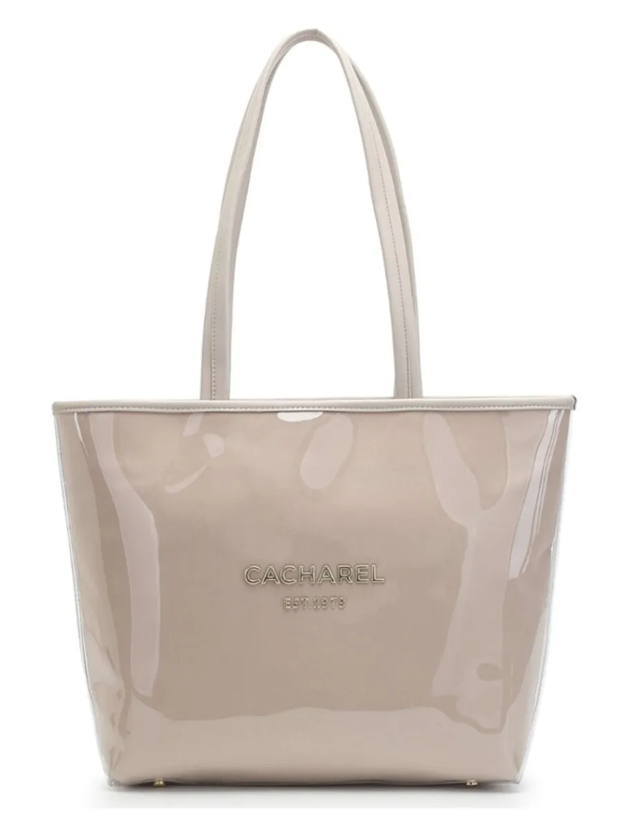 New CACHAREL Clásico Shopper vinilo beige