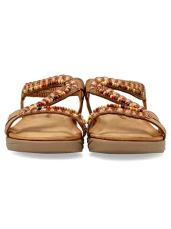 Fashion CALZAPIES Sandalia confort tiras pedrería