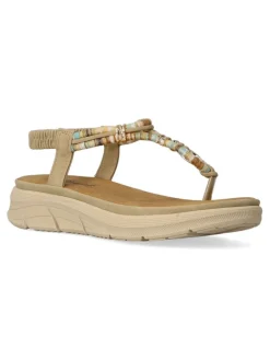 Fashion CALZAPIES Sandalia esclava étnica confort