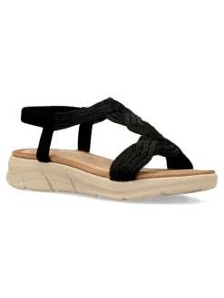 New CALZAPIES Sandalia plana confort cuerdas