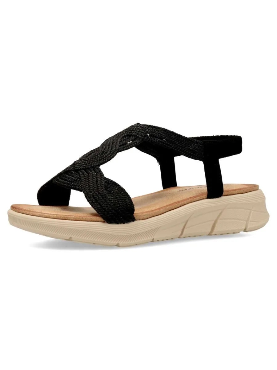New CALZAPIES Sandalia plana confort cuerdas