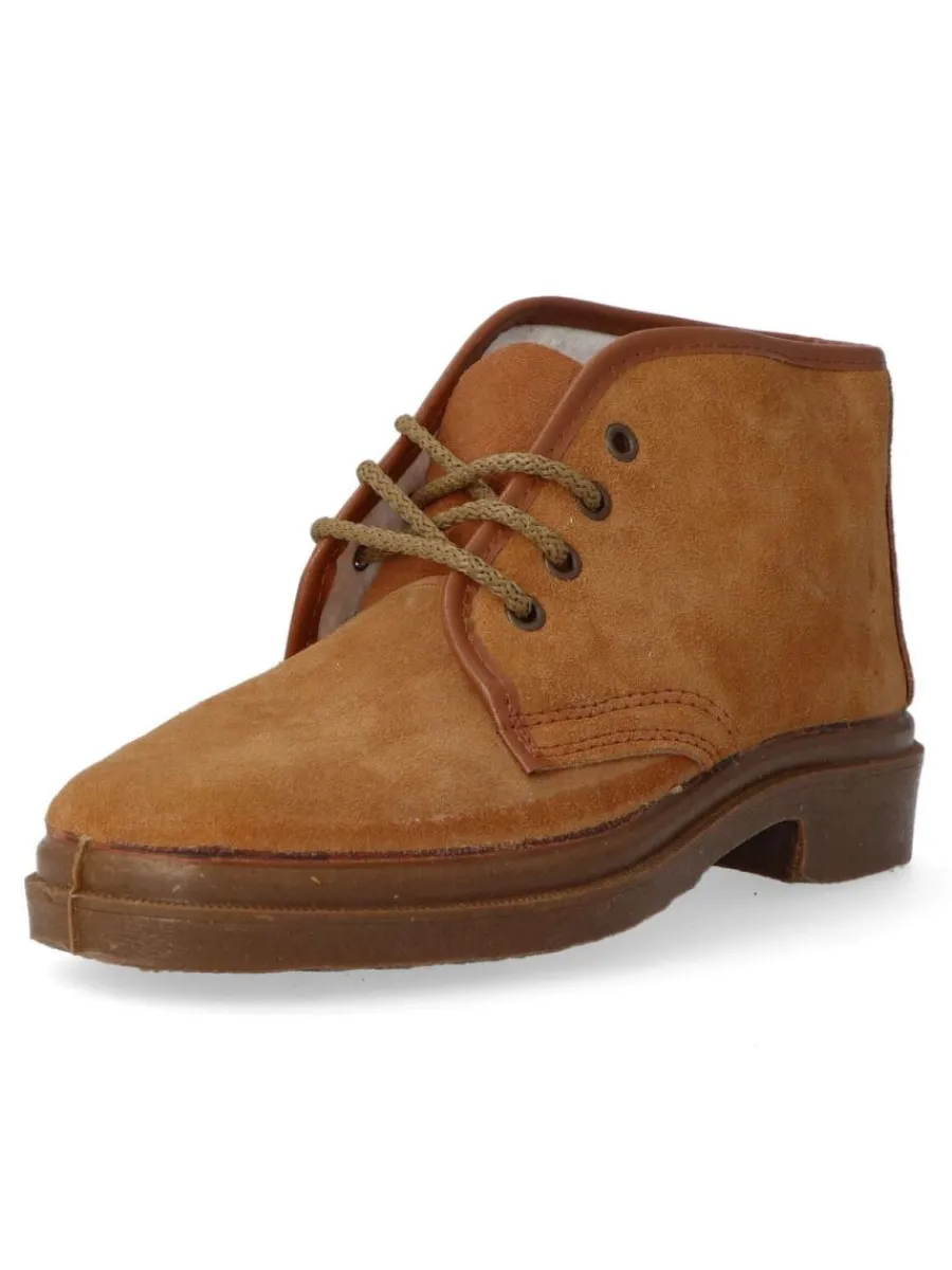Fashion CANOS Bota de trabajo piel serraje CAN 061 TOSTADO