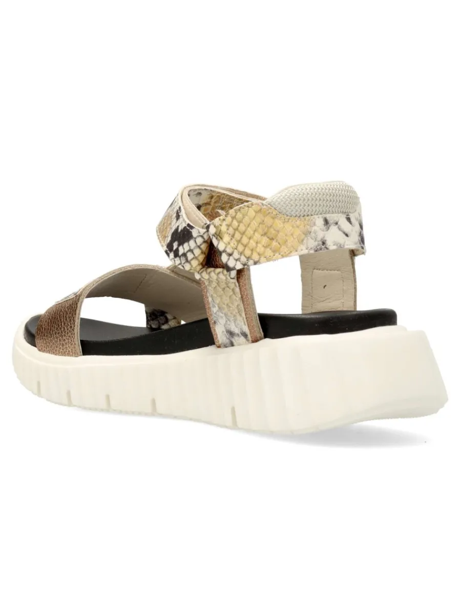 Hot CETTI Sandalia casual print serpiente