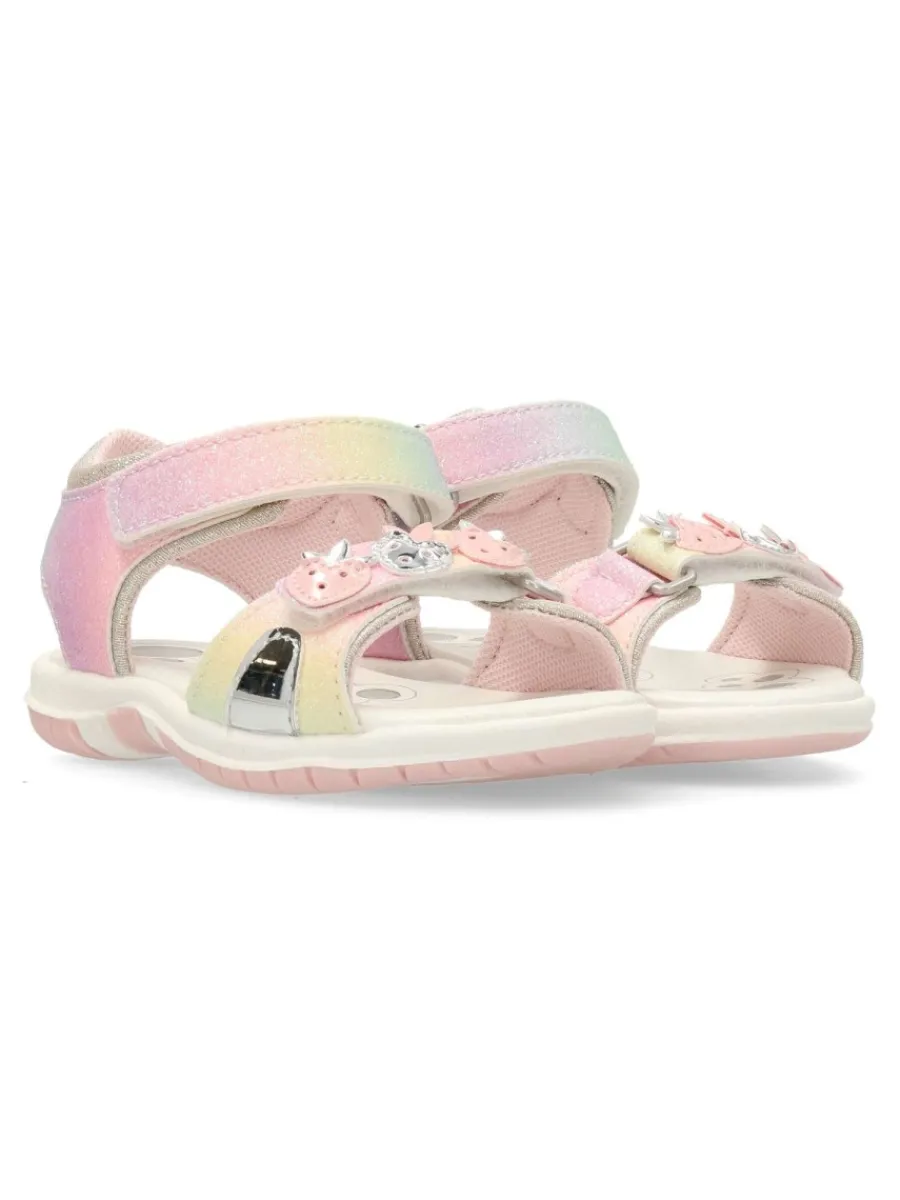 New CHICCO Sandalia confort multicolor brillo niña
