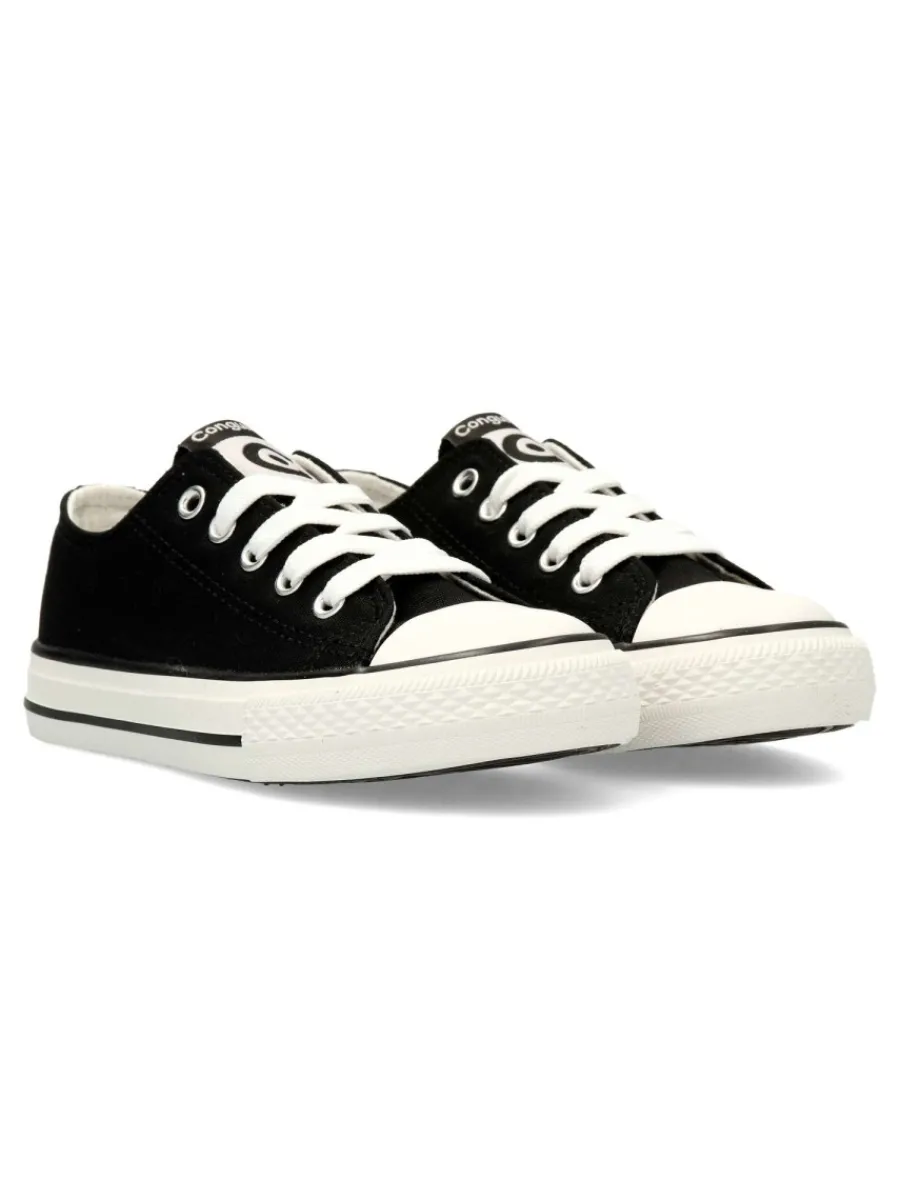 Outlet CONGUITOS Zapatilla de lona casual negra