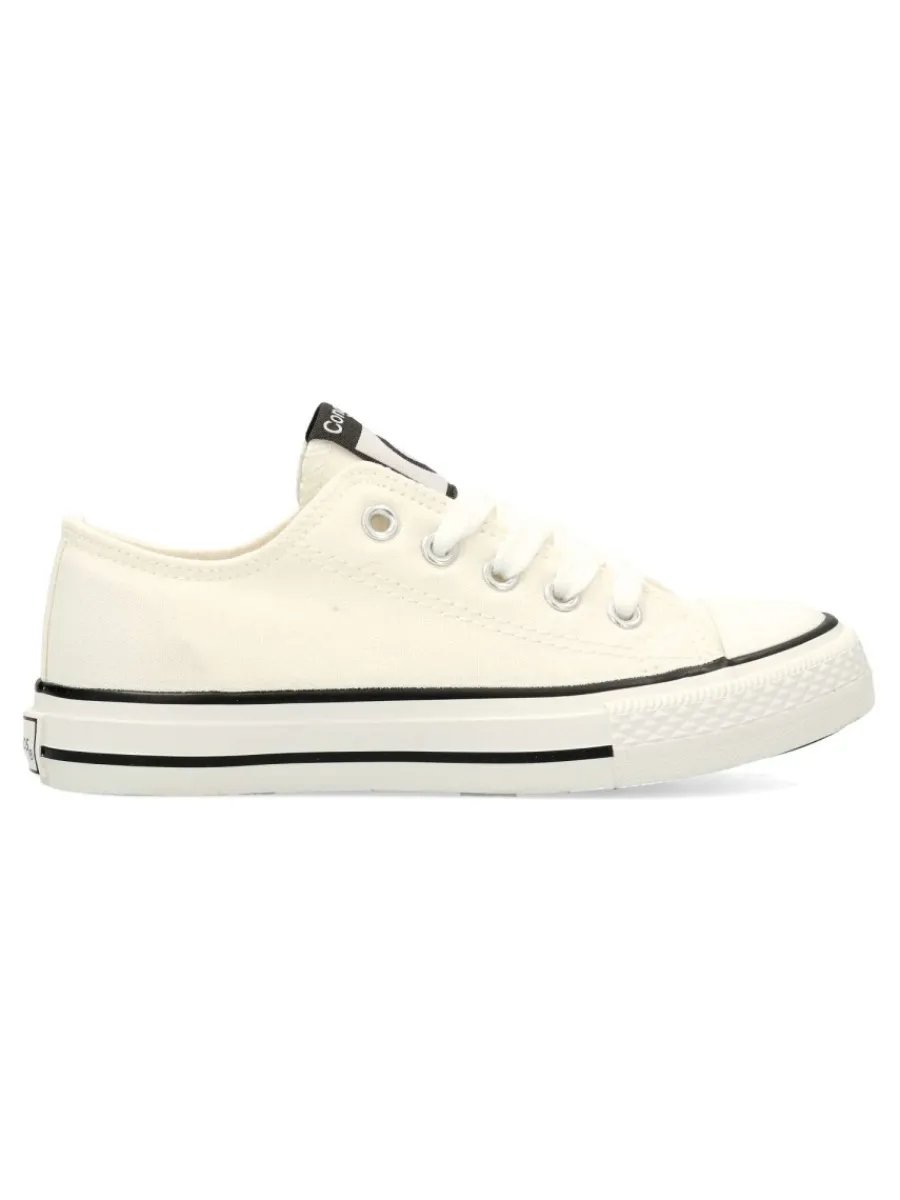 Fashion CONGUITOS Zapatilla lona clásica casual blanca