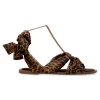 Discount CORINA Sandalia plana print leopardo mujer