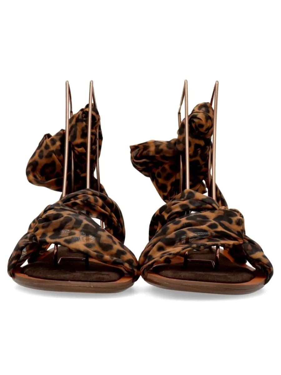Discount CORINA Sandalia plana print leopardo mujer