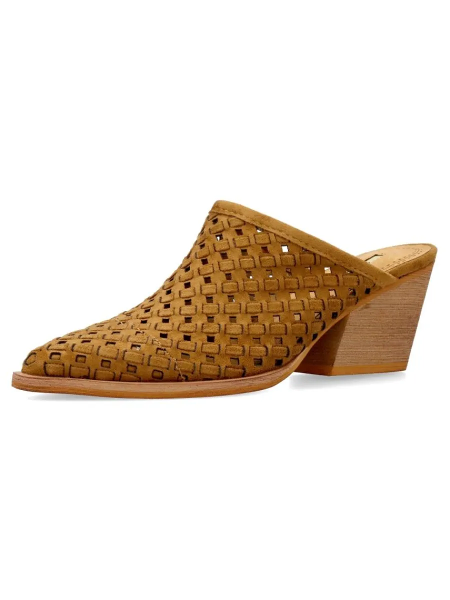 Hot CORINA Zueco mule tacón ancho mujer