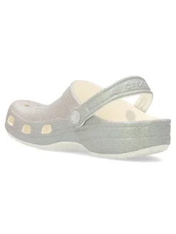 Clearance CROCS Sandalia zueco iridiscente glitter classic