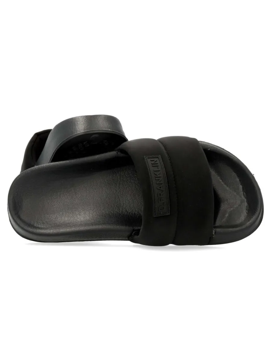 Fashion D. FRANKLIN Sandalia pala negra Venice Slides