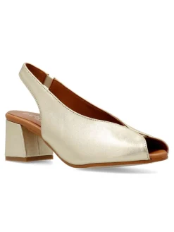 Sale D`CHICAS Zapato salón piel confort tacón ancho