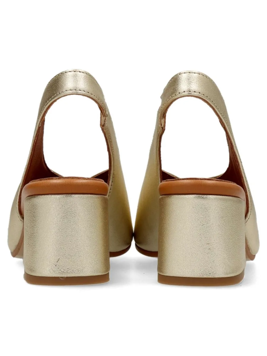 Sale D`CHICAS Zapato salón piel confort tacón ancho