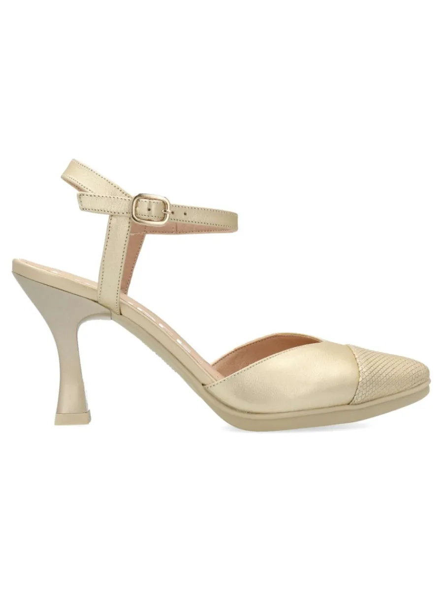 Sale DESIREE Zapato salón piel metalizada confort