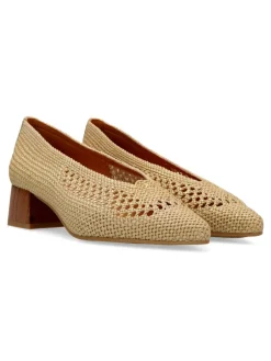 Outlet DESIREE Zapato salón piel trenzada punta fina