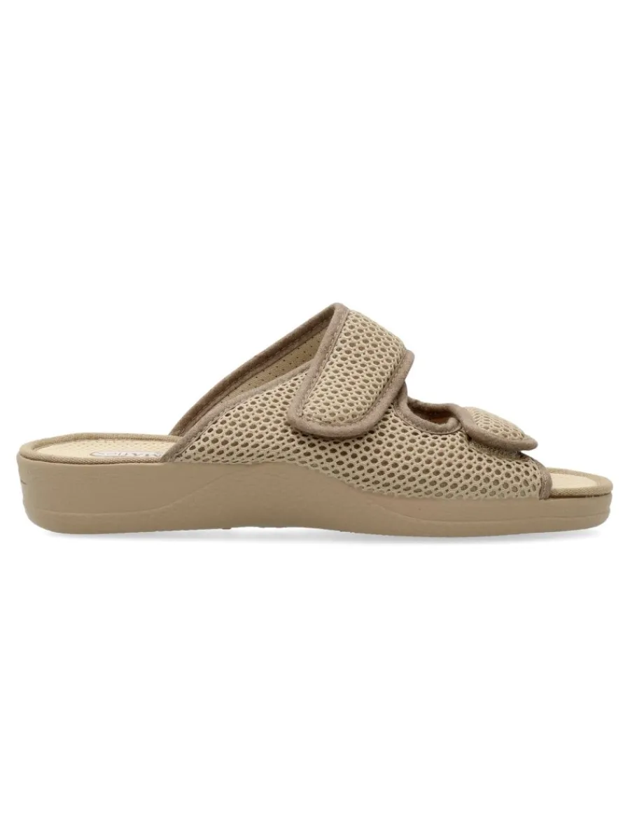 Hot DEVALVERDE Zapatilla de casa confort rejilla mujer
