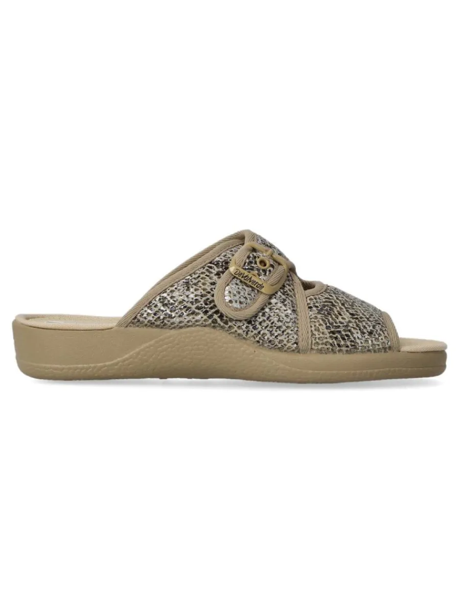 New DEVALVERDE Zapatilla de casa pala hebilla mujer