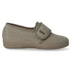 Fashion DEVALVERDE Zapatilla de casa velcro mujer