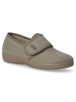 Fashion DEVALVERDE Zapatilla de casa velcro mujer