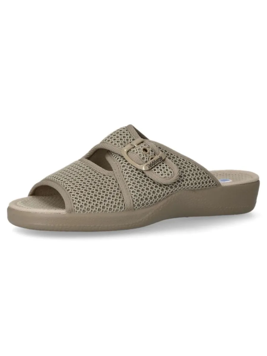 Hot DEVALVERDE Zapatilla de casa rejilla mujer