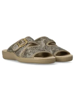 New DEVALVERDE Zapatilla de casa pala hebilla mujer