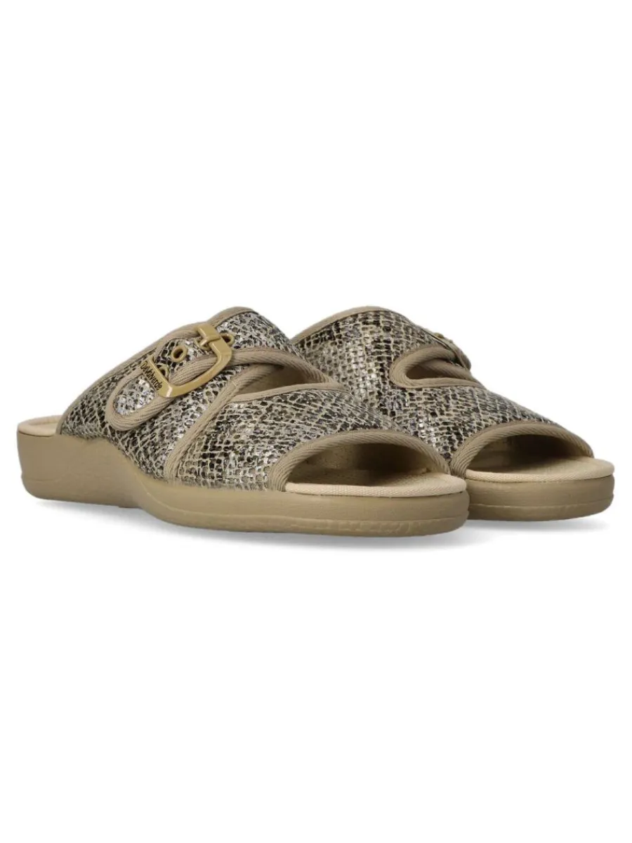 New DEVALVERDE Zapatilla de casa pala hebilla mujer