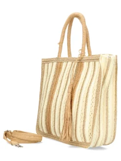 New DIVANCCI Bolso de mano rafia trenzada mujer