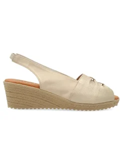 Sale DUENDY Sandalia confort cuña efecto yute