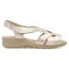 Discount DUENDY Sandalia metalizada piel confort mujer